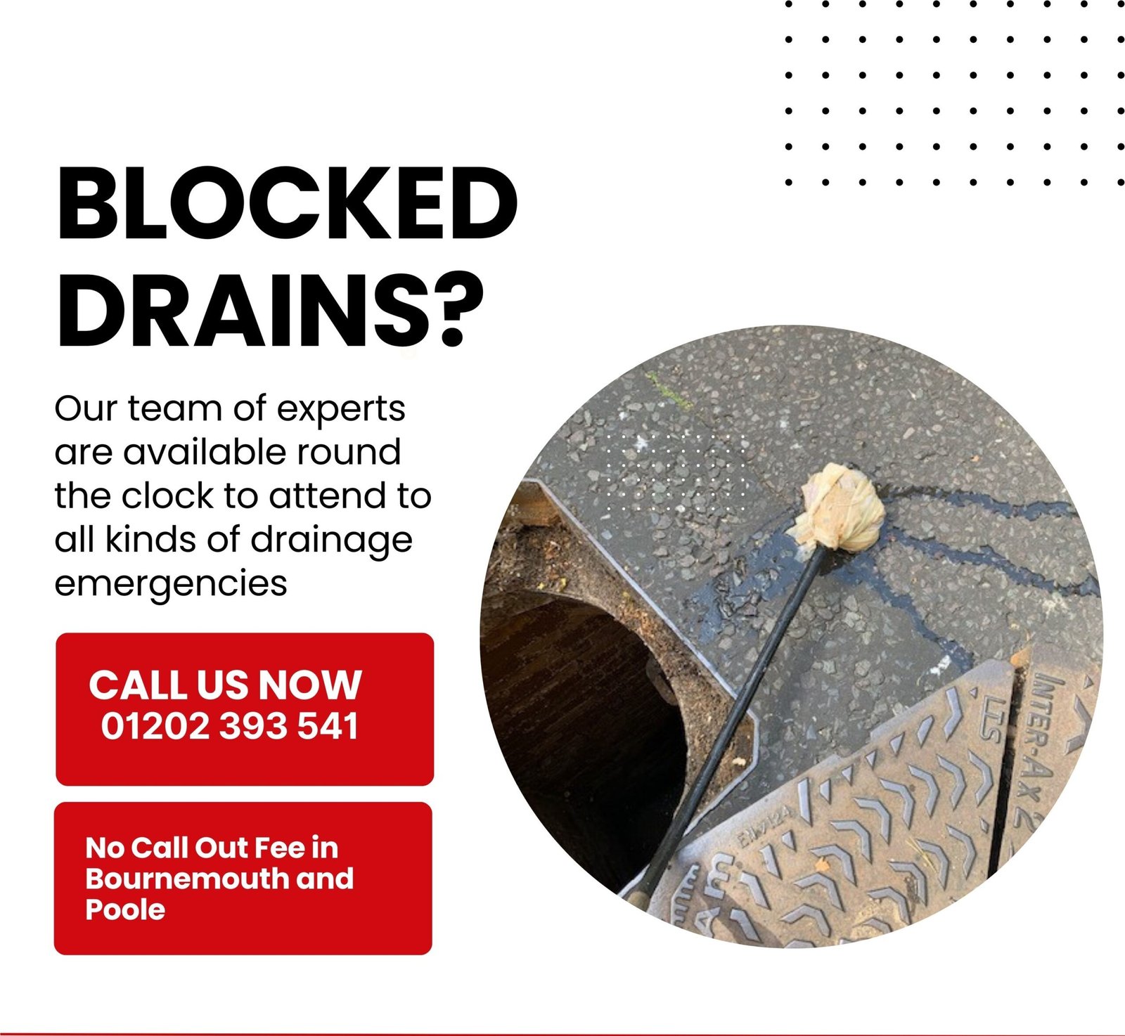 Blocked drains Bournemouth and Poole