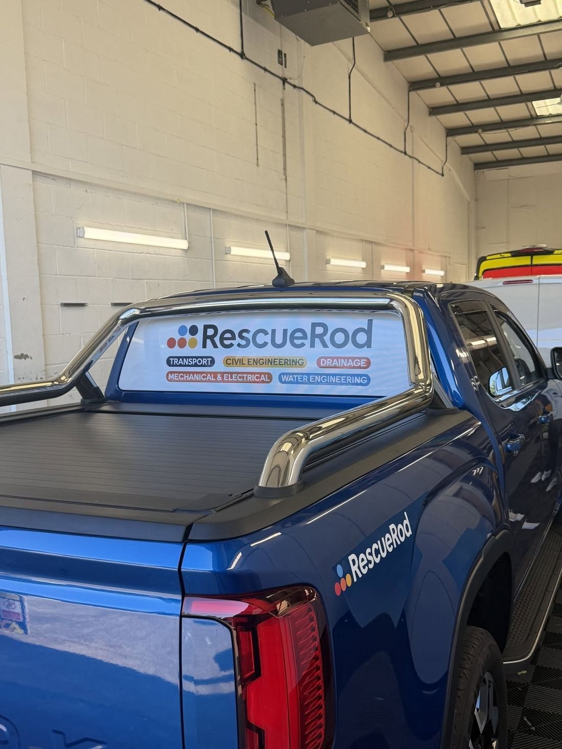 RescueRod branded truck